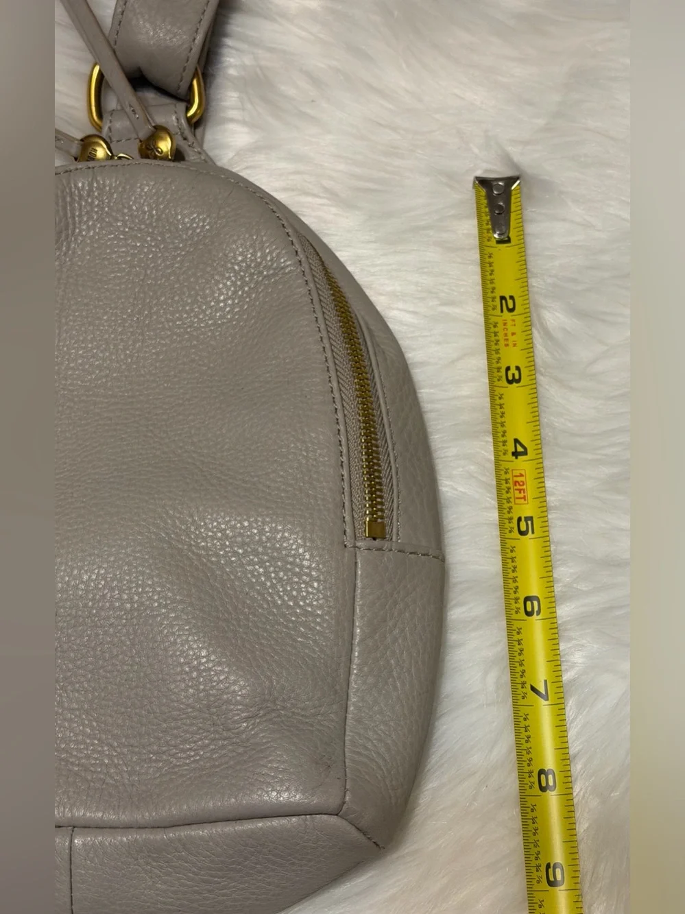 HOBO Fern Sling Taupe Pebbled Leather Crossbody - Picture 7 of 13